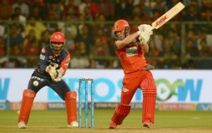 Bengaluru: AB de Villiers of Royal Challengers Bangalore in action during an IPL 2018 match between Delhi Daredevils and Royal Challengers Bangalore at M.Chinnaswamy Stadium in Bengaluru on April 21, 2018. (Photo: IANS)