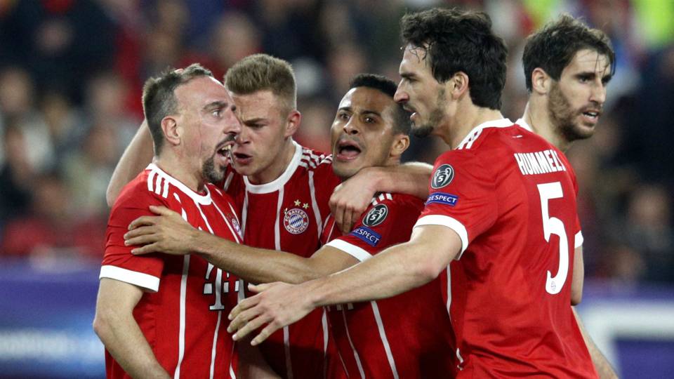 Bayern Munich 2 – 1 for Champions League win over Sevilla