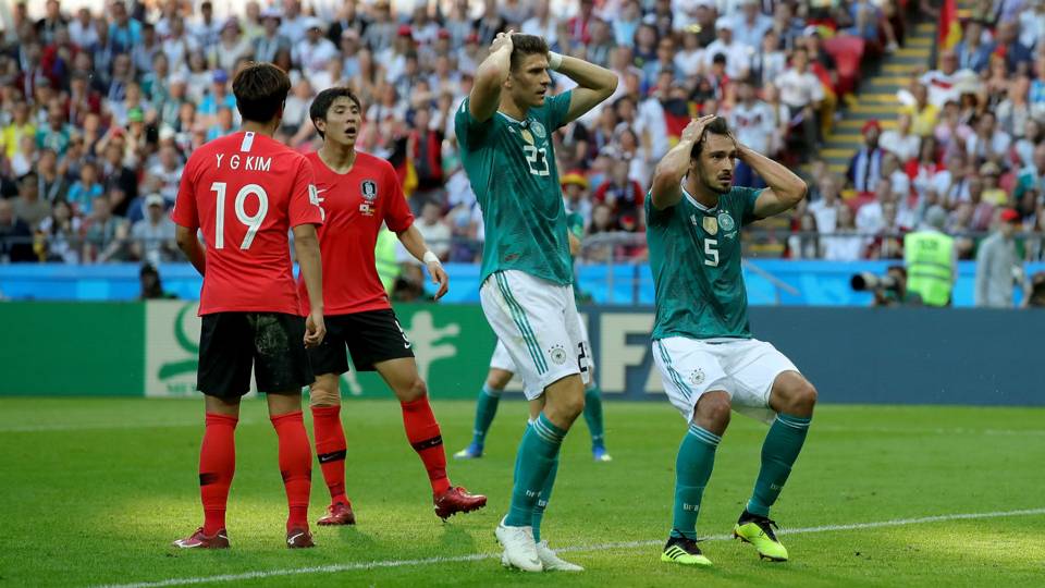 Defending champions crash out of World Cup after Kazan collapse